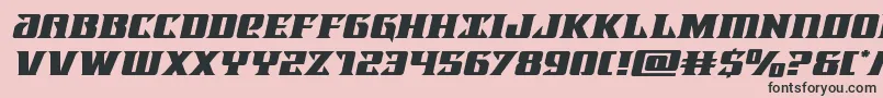 Lifeforceexpandital Font – Black Fonts on Pink Background