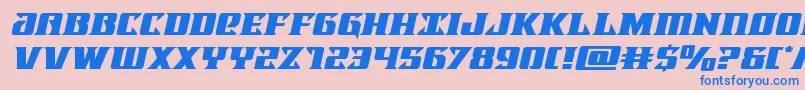 Lifeforceexpandital Font – Blue Fonts on Pink Background