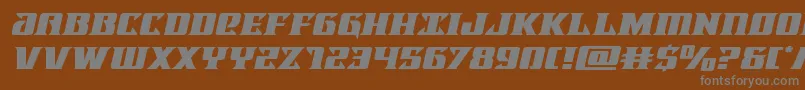 Шрифт Lifeforceexpandital – серые шрифты на коричневом фоне