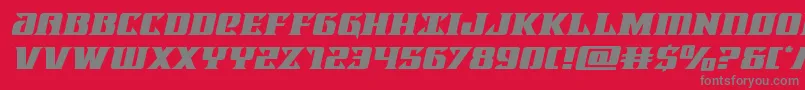 Lifeforceexpandital Font – Gray Fonts on Red Background