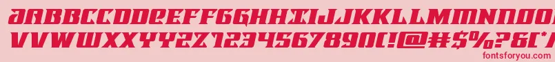 Lifeforceexpandital Font – Red Fonts on Pink Background