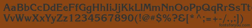 KorinnaattBold Font – Black Fonts on Brown Background