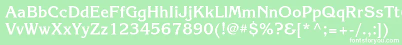 KorinnaattBold Font – White Fonts on Green Background
