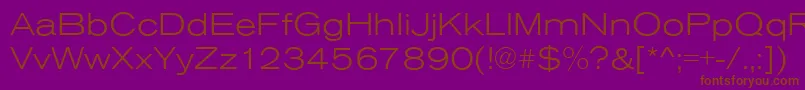 AnconaExLightRegular Font – Brown Fonts on Purple Background