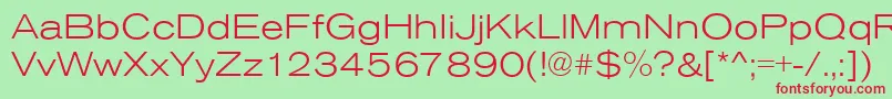 AnconaExLightRegular Font – Red Fonts on Green Background