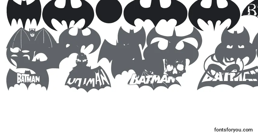 BatmanEvolutionLogoFontG font – alphabet, numbers, special characters