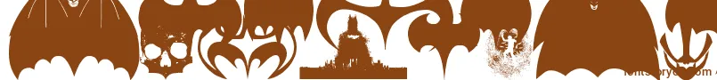 Czcionka BatmanEvolutionLogoFontG – brązowe czcionki