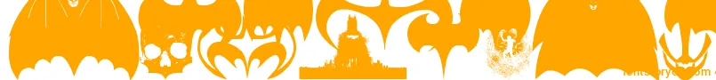 Czcionka BatmanEvolutionLogoFontG – pomarańczowe czcionki