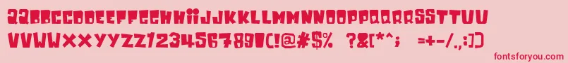 Inkybear Font – Red Fonts on Pink Background