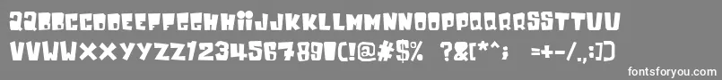 Inkybear Font – White Fonts on Gray Background