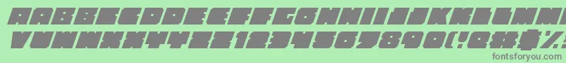 Шрифт AnakefkaItalic – серые шрифты на зелёном фоне