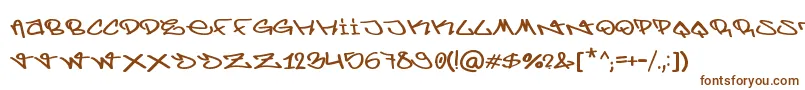 BerlinGraffiti Font – Brown Fonts on White Background