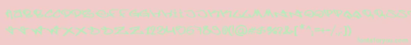 BerlinGraffiti-Schriftart – Grüne Schriften auf rosa Hintergrund