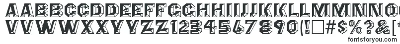 Czcionka AnglesOctagon – kroje pisma w dużych rozmiarach