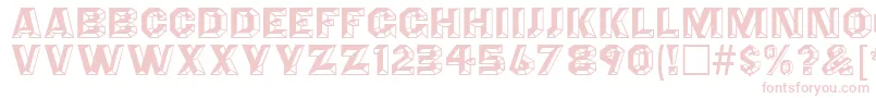 AnglesOctagon Font – Pink Fonts on White Background