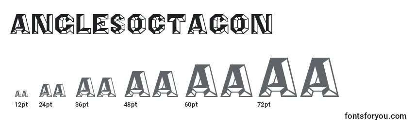Размеры шрифта AnglesOctagon