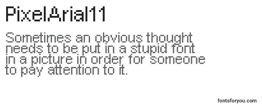 PixelArial11 フォントのレビュー