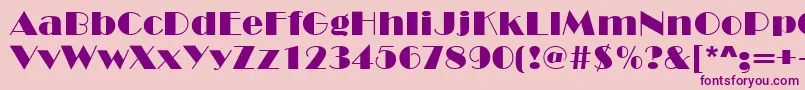 MarqueeRegular Font – Purple Fonts on Pink Background