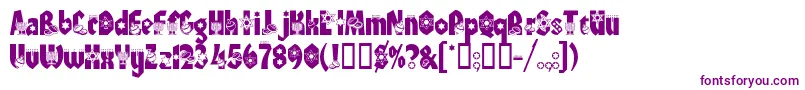 Hanukah-fontti – violetit fontit