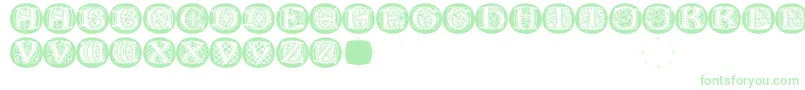 Шрифт LombardicapsRound – зелёные шрифты