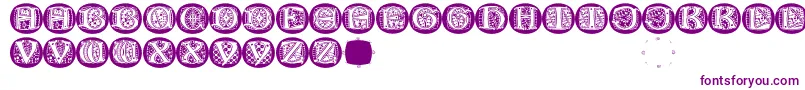LombardicapsRound Font – Purple Fonts on White Background