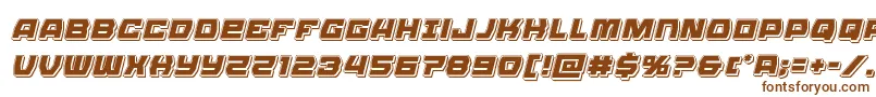 Olympiccarrierpunchital Font – Brown Fonts on White Background