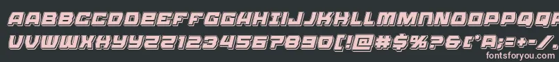 Olympiccarrierpunchital Font – Pink Fonts on Black Background