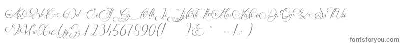 MathildeCastleland-Schriftart – Graue Schriften auf weißem Hintergrund