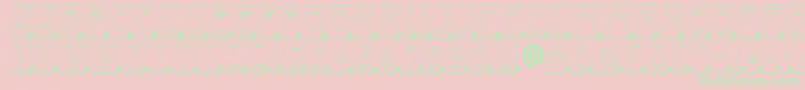 AModernocmotl3Dsh Font – Green Fonts on Pink Background
