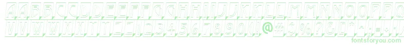 AModernocmotl3Dsh-Schriftart – Grüne Schriften