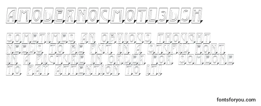 AModernocmotl3Dsh Font