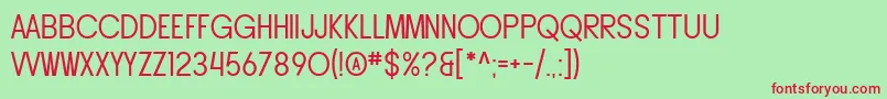 SfButtacupLettering Font – Red Fonts on Green Background
