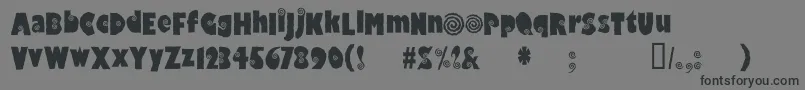 Hippocri Font – Black Fonts on Gray Background