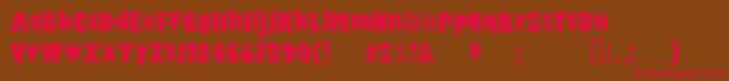 Hippocri Font – Red Fonts on Brown Background