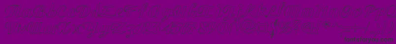 GauHo Font – Black Fonts on Purple Background