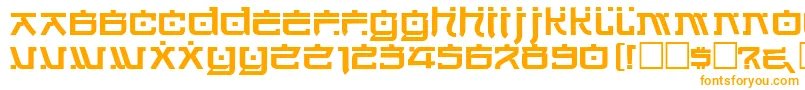 Шрифт Hirosh – оранжевые шрифты