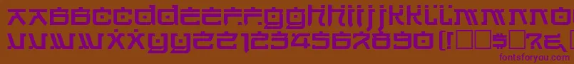 Hirosh Font – Purple Fonts on Brown Background