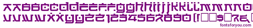 Hirosh Font – Purple Fonts on White Background