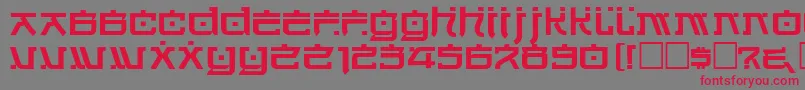Hirosh Font – Red Fonts on Gray Background