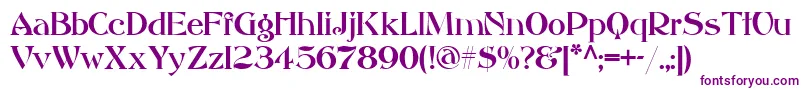 AkvitaniaModern-Schriftart – Violette Schriften