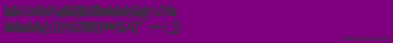 CrichtonBold Font – Black Fonts on Purple Background