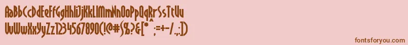 CrichtonBold Font – Brown Fonts on Pink Background