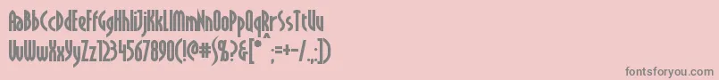 CrichtonBold Font – Gray Fonts on Pink Background