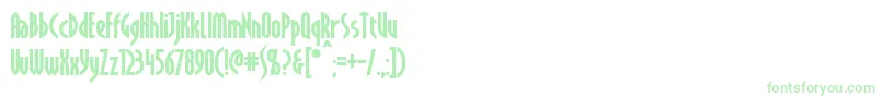 CrichtonBold-Schriftart – Grüne Schriften auf weißem Hintergrund