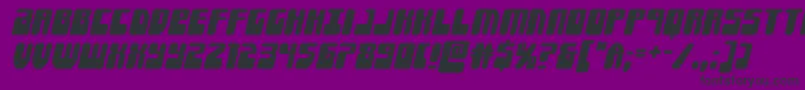 Forcemajeureital Font – Black Fonts on Purple Background