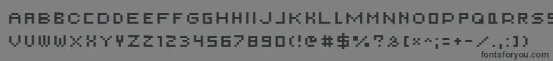 AuxDotbitcSmallcaps Font – Black Fonts on Gray Background