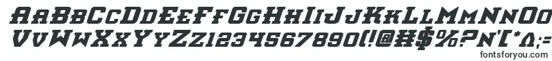 Шрифт InterceptorBoldItalic – толстые шрифты