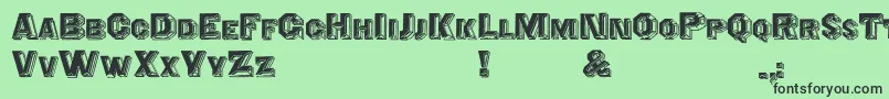 Cristalid Font – Black Fonts on Green Background