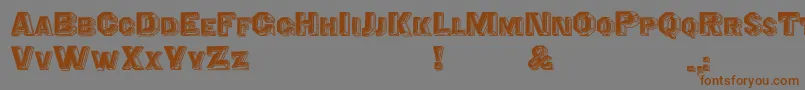 Cristalid Font – Brown Fonts on Gray Background
