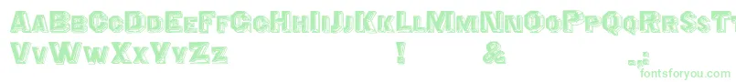 Cristalid Font – Green Fonts on White Background
